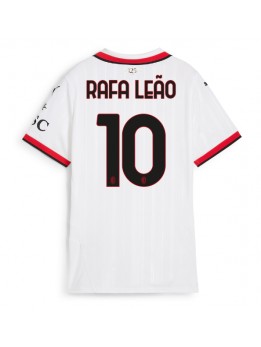 Billige AC Milan Rafael Leao #10 Bortedrakt Dame 2024-25 Kortermet